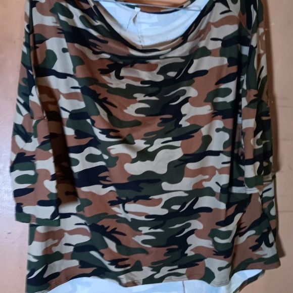 Isaac Liev Womens High Low Top Co Pattern 2XL - Picture 1 of 4